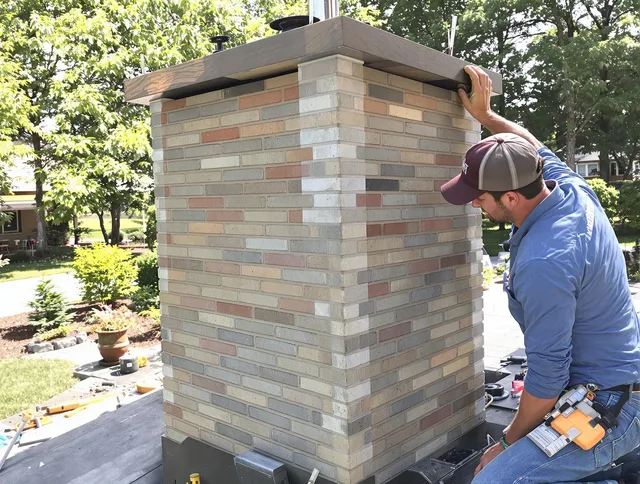 Tamarac Chimney Sweep completing a modern chimney remodel in Tamarac, FL