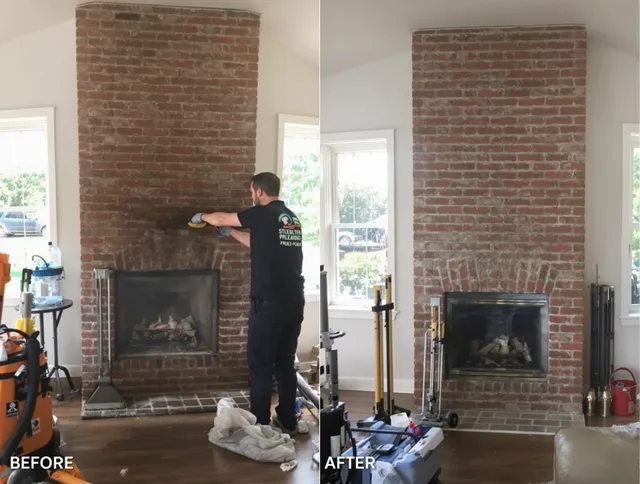 Finished chimney sweeping service by Tamarac Chimney Sweep in Tamarac, FL