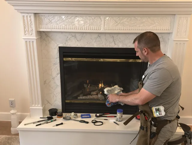 Tamarac Chimney Sweep performing fireplace maintenance in Tamarac, FL